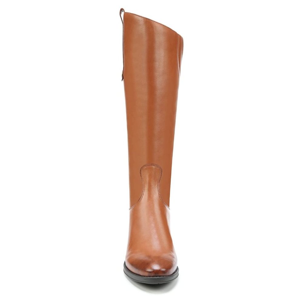 Sam Edelman Tall Leather Riding Boots in Cognac Brown - Picture 2 of 8